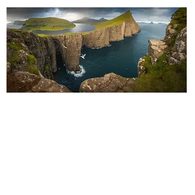 Фото на холсте фьорд, размера 80x40