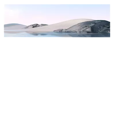 Фото на холсте песок с водой, размера 120x40