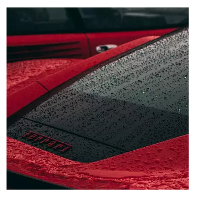 Фото на холсте красный феррари под дождем, размера 30x30