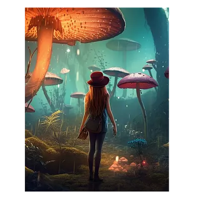 Фото на холсте девушка в сказке, размера 40x50