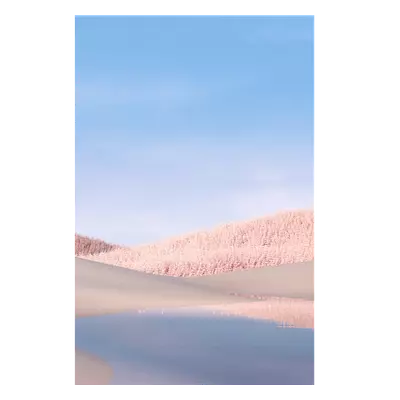 Фото на холсте белые поля, размера 50x75