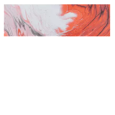 Фото на холсте красные волны, размера 90x30