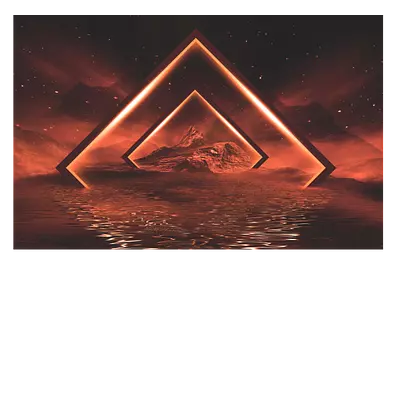 Фото на холсте геометрическая абстракция, 45х30 см, до 220 слов