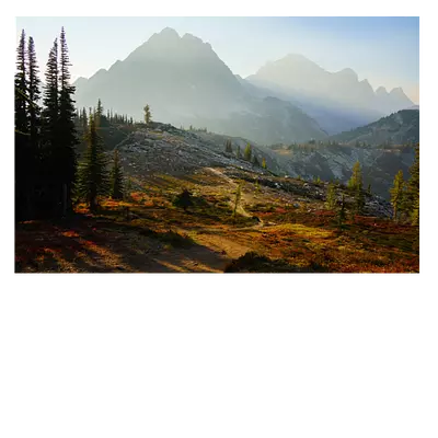 Фото на холсте горная тропа, 45 x 30 см, до 220 см в длину.