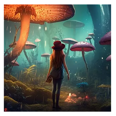 Фото на холсте девушка в сказке, размера 30x30