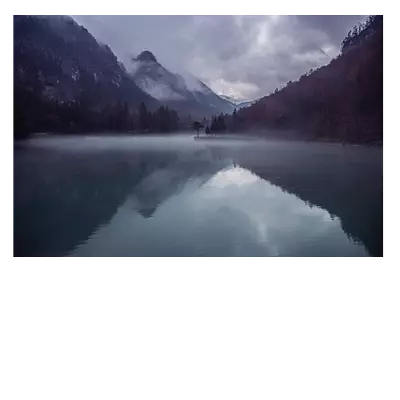 Фото на холсте вечернее озеро, размера 120x80