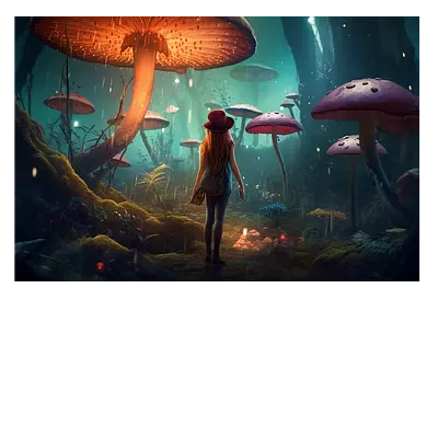 Фото на холсте девушка в сказке, размера 120x80