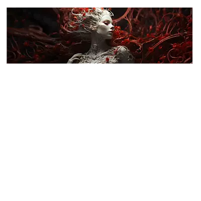 Фото на холсте ai girl, размера 90x30