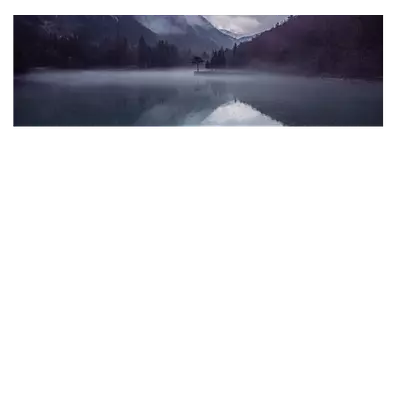 Фото на холсте вечернее озеро, размера 90x30