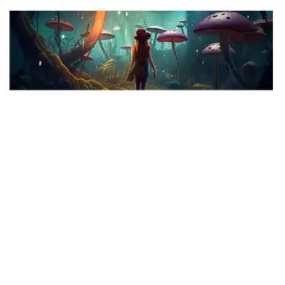 Фото на холсте девушка в сказке, размера 90x30