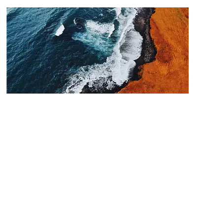 Фото на холсте волны, размера 80x40