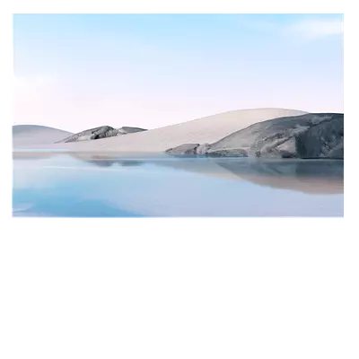 Фото на холсте песок с водой 30х20 см.