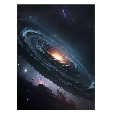 Фото на холсте галактика, размера 60x80
