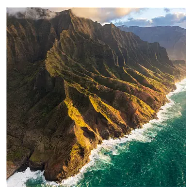 Фото на холсте берег зеленого острова, размера 40x40