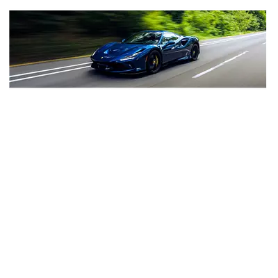 Фото на холсте синий феррари, размера 90x30