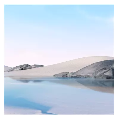 Фото на холсте песок с водой, размера 80x80