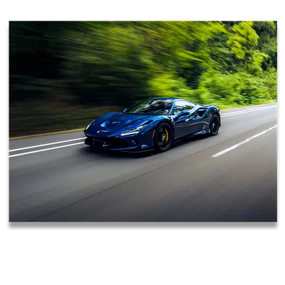 Фото на холсте синий феррари, размера 80x60