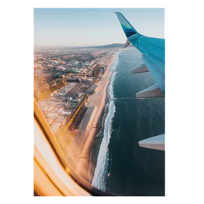 Фото на холсте крыло самолёта, размера 50x70