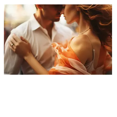 Фото на холсте пара, размера 90x60