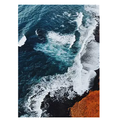 Фото на холсте волны, размера 30x40