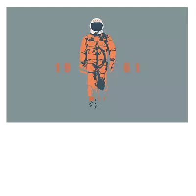 Фото на холсте гагарин, 45х30 см, до 220 слов.