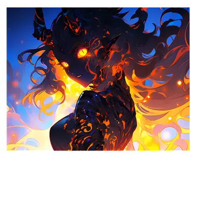 Фото на холсте demonic girl, 50 x 40 см, до 220 символов