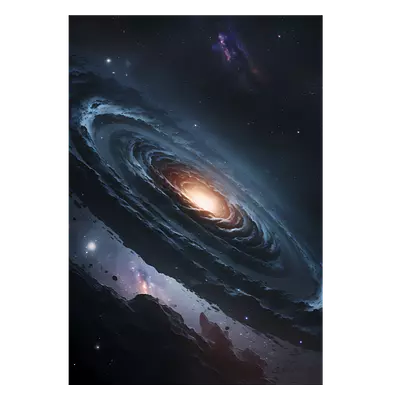 Фото на холсте галактика, размера 70x100
