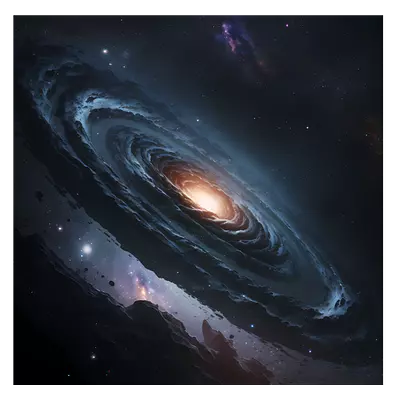 Фото на холсте галактика, размера 40x40