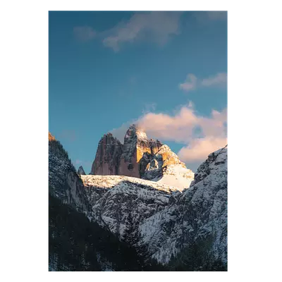 Фото на холсте снежные горы, размера 70x100
