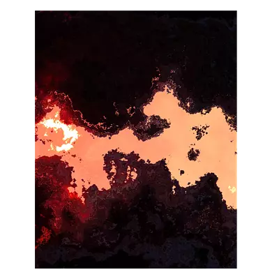 Фото на холсте абстракция лавы, размера 40x50