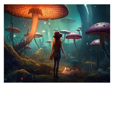 Фото на холсте девушка в сказке, размера 80x60