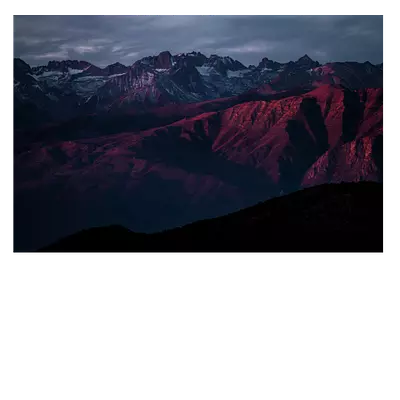 Фото на холсте горы в закате, размера 60x40