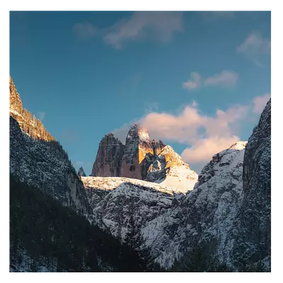 Фото на холсте снежные горы, размера 60x60