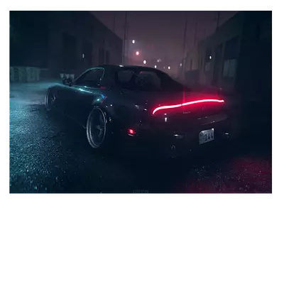 Фото на холсте mazda rx-7, размера 70x50