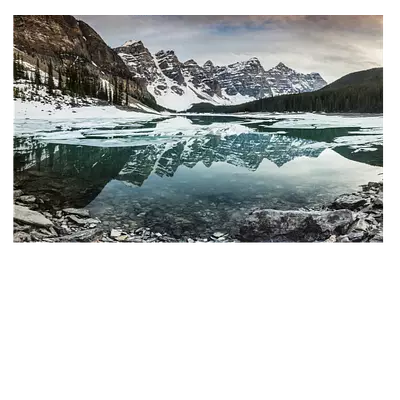 Фото на холсте зимнее озеро 30х20 см, до 220 слов