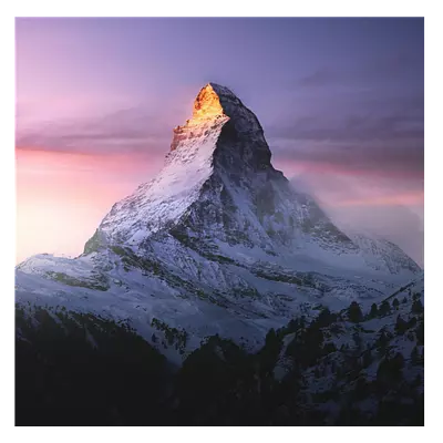 Фото на холсте горный пик, размера 30x30