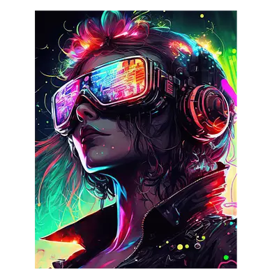 Фото на холсте digital girl, размера 40x50