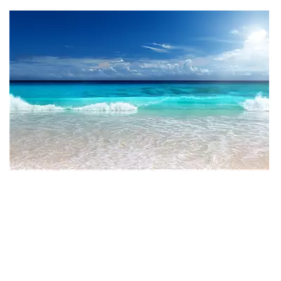 Фото на холсте солнечный пляж, 30 x 20 см, до 220 символов
