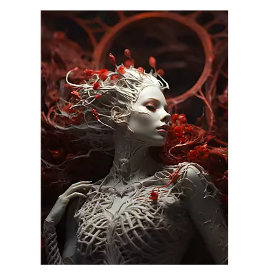 Фото на холсте ai girl, размера 60x80