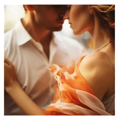 Фото на холсте пара, размера 50x50