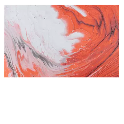 Фото на холсте красные волны 45х30 см