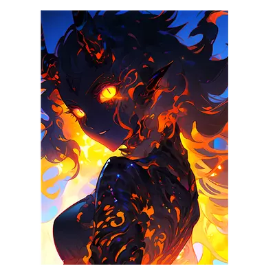 Фото на холсте demonic girl, размера 60x80