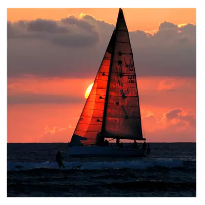 Фото на холсте яхта, размера 40x40