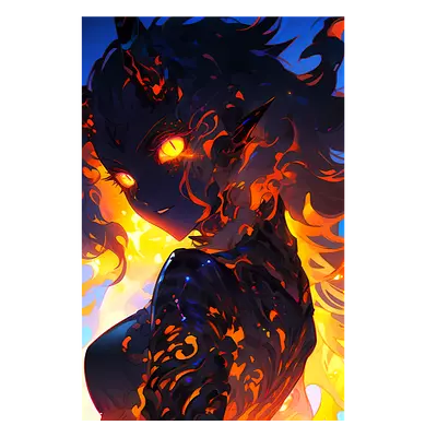 Фото на холсте demonic girl, размера 60x90