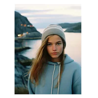 Фото на холсте девушка у озера, размера 60x80