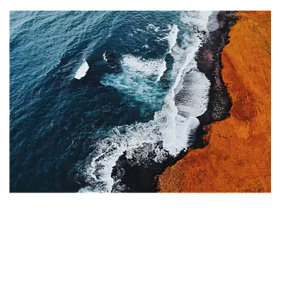 Фото на холсте волны, размера 70x50