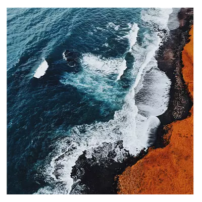 Фото на холсте волны, размера 60x60