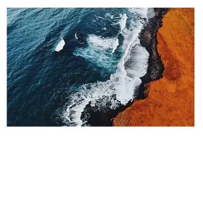 Фото на холсте волны 45 x 30 см