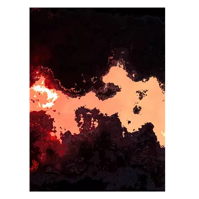 Фото на холсте абстракция лавы, размера 60x80