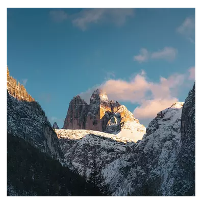 Фото на холсте снежные горы, размера 30x30